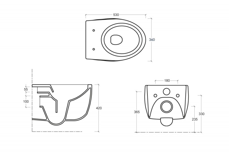 Esedra Bull muszla wisząca bezkołnierzowa + deska slim wolnoopadająca biały połysk CESD.WCSBLR + CESD.CWBLRF