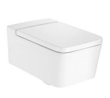 Grohe + Roca Inspira Square Rimless - Zestaw 7w1 - kompletny stelaż + muszla + deska wolnoopadająca