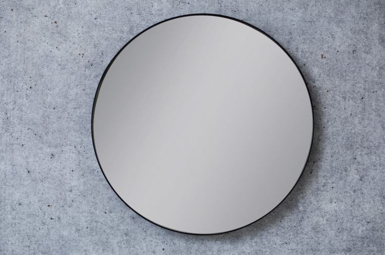 Kraft Olymp Black Lustro okrągłe fi 60 cm czarny mat