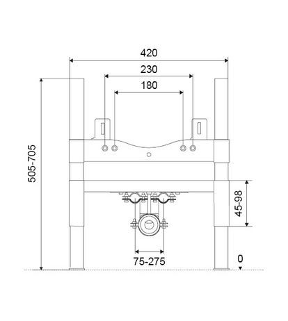 Excellent Shiro stelaż podtynkowy do bidetu INEX.SH505.420
