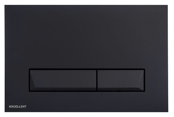 Excellent Plato przycisk do stelaża wc czarny soft INEX.PL230.150.SOFT.BL