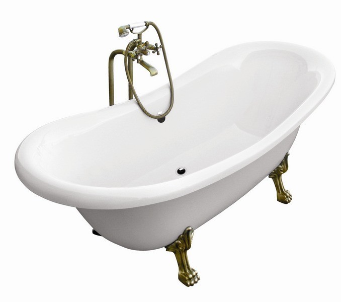 BESCO Amelia wanna wolnostojąca 190x77 biały + nogi białe WKA-190WO+A