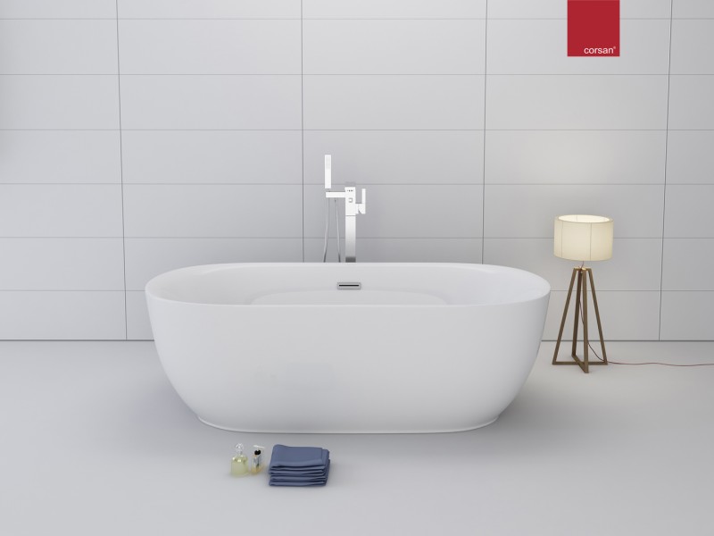 Corsan Olvena wanna wolnostojąca akrylowa 170x80 biała E-041XL