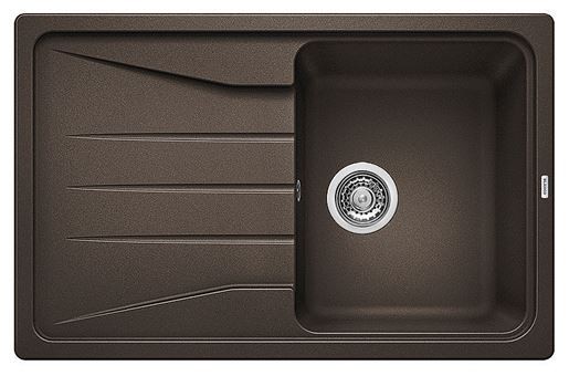 Blanco Sona 45 S Silgranit PuraDur II zlewozmywak granitowy 1 komora z ociekaczem kolor kawowy 519670