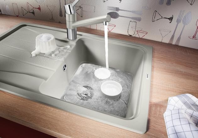 Blanco Sona 45 S Silgranit PuraDur II zlewozmywak granitowy 1 komora z ociekaczem kolor antracyt 519662