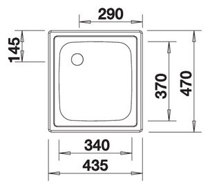 Blanco Top EE 4x4 zlewozmywak 1 komora stal szlachetna matowa 501065