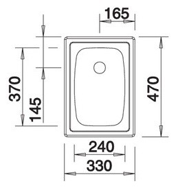 Blanco Top EE 3x4 zlewozmywak 1 komora stal szlachetna matowa 501067