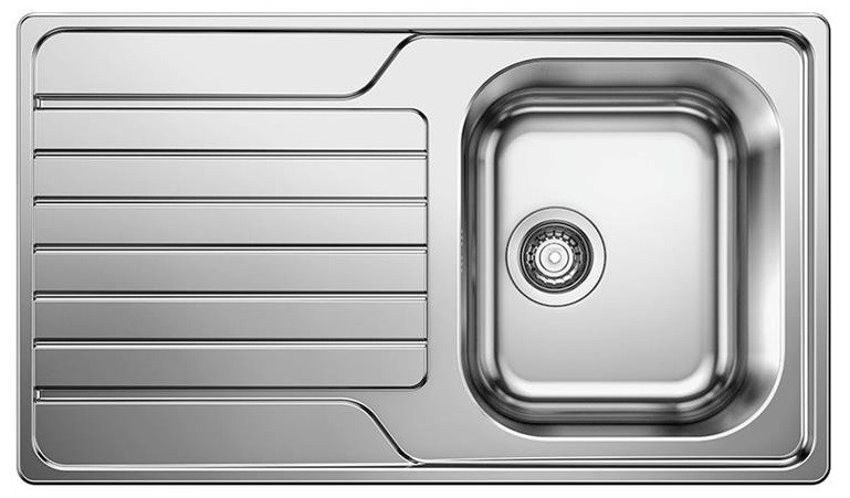 Blanco Dinas 45 S zlewozmywak 1 komora z ociekaczem bez korka stal szlachetna szczotkowana 523374
