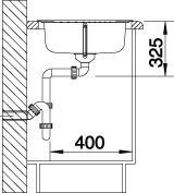 Blanco Tipo 45 S Compact zlewozmywak 1 komora z ociekaczem stal szlachetna matowa 513441