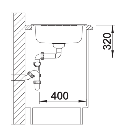 Blanco Livit 45 S Salto zlewozmywak 1 komora z ociekaczem stal szlachetna szczotkowana 514786