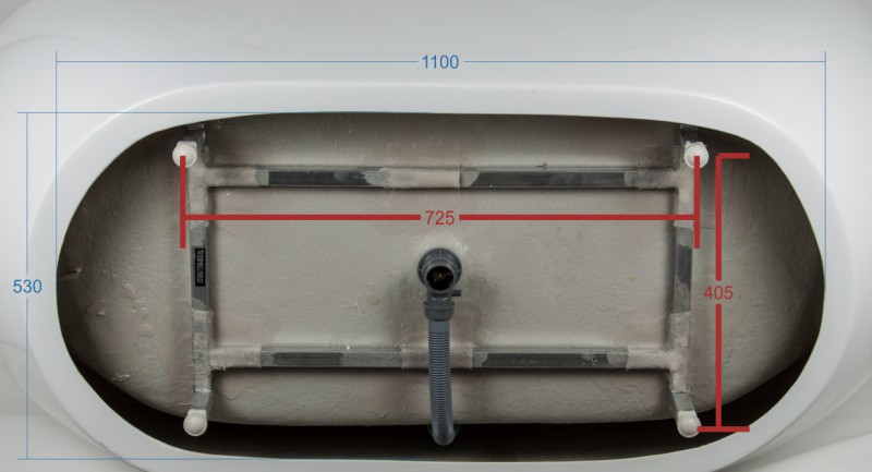 Corsan Olvena wanna wolnostojąca akrylowa 170x80 biała E-041XL