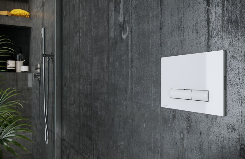 Excellent Aurro przycisk do stelaża wc chrom INEX.AU230.150.CR