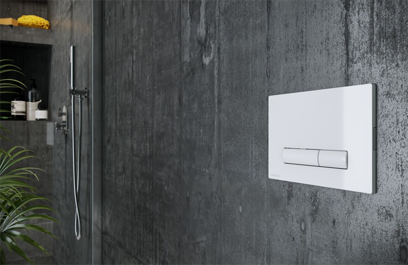 Excellent Aurro przycisk do stelaża wc biały INEX.AU230.150.WH