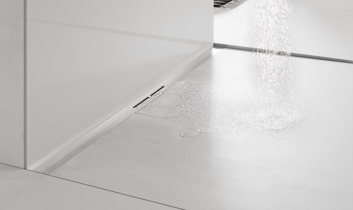 Tece Drainprofile odpływ liniowy 80 cm profil regulowany stal nierdzewna syfon niski 65 mm 670800 673001