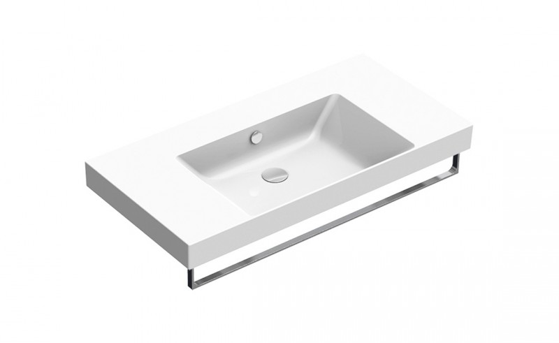 Catalano New Zero 100 umywalka z blatem ceramicznym 100x50 biały Cataglaze 110ZEUP00