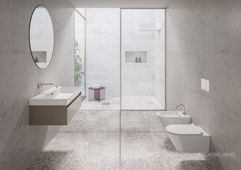 Catalano New Zero 100 umywalka 100x50 biały Cataglaze 10ZP (110ZP00)