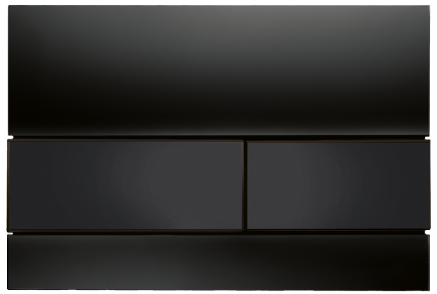 Tece Square przycisk spłukujący do stelaża WC szkło czarne przyciski czarne 9240809