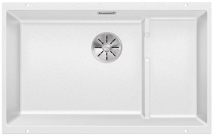 Blanco Subline Level 700-U Silgranit PuraDur II zlewozmywak granitowy z korkiem InFino 1,5 komory podwieszany kolor biały 523542