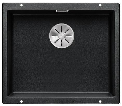 Blanco Subline 500-U Silgranit PuraDur II zlewozmywak granitowy z korkiem InFino komora podwieszana kolor antracyt 523432