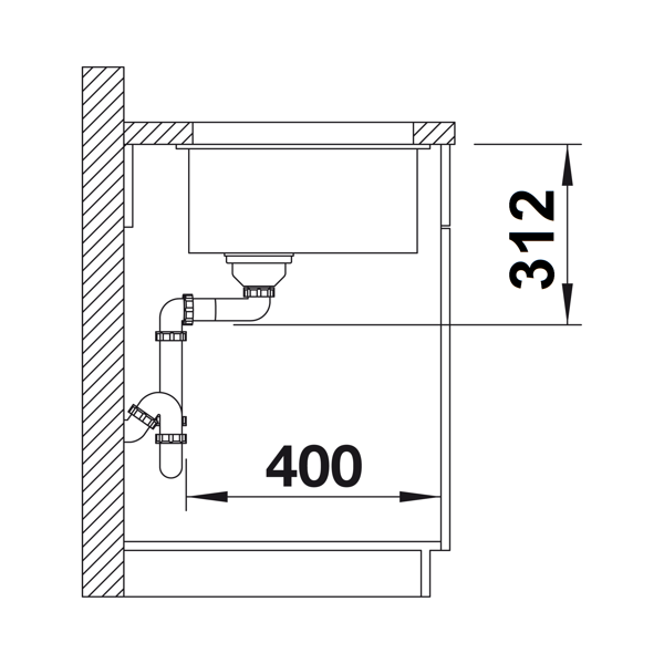 Blanco Subline 700-U Silgranit PuraDur II zlewozmywak granitowy z korkiem InFino komora podwieszana kolor kawowy 523451