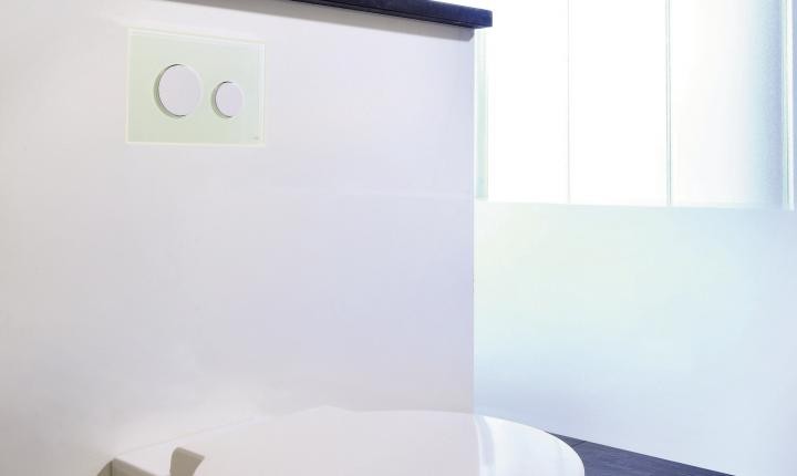 Tece Loop przycisk spłukujący do stelaża WC szkło białe przyciski chrom mat 9240659