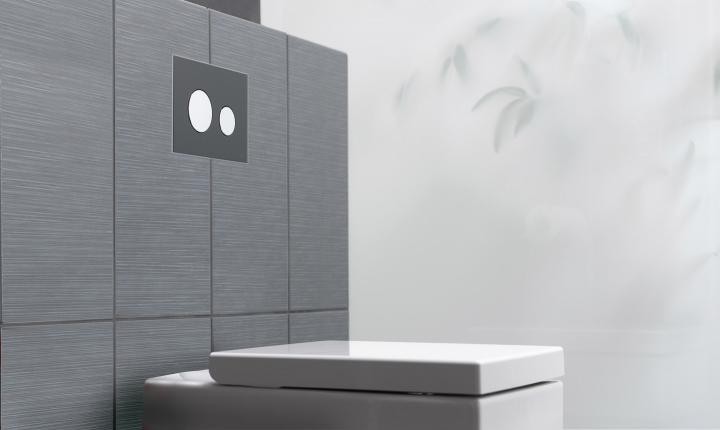 Tece Loop przycisk spłukujący do stelaża WC szkło czarne przyciski chrom mat 9240655