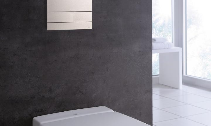 Tece Square II przycisk spłukujący metalowy do stelaża WC stal szczotkowana 9240830