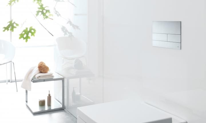 Tece Square II przycisk spłukujący metalowy do stelaża WC stal szczotkowana 9240830