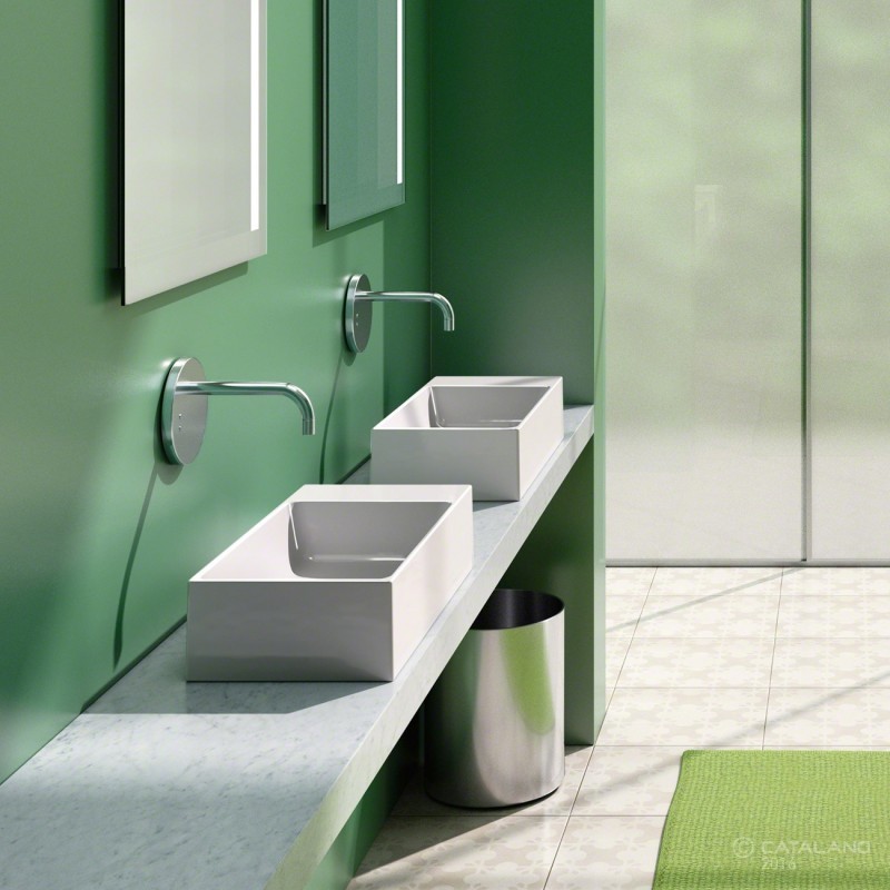 Catalano Zero New 50 umywalka mała 50x25 szary matowy cemento satinato cataglaze 15025VECS