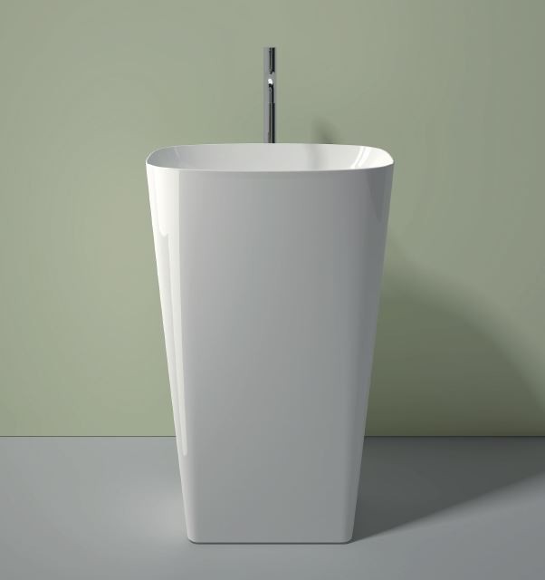 Catalano Green Lux umywalka wolnostojąca 55x38 odpływ podłoga biały połysk Cataglaze 1FRGRLX00