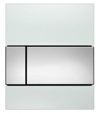 Tece Square przycisk spłukujący do pisuaru szkło białe przycisk chrom połysk 9242802