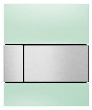 Tece Square przycisk spłukujący do pisuaru szkło zielone przycisk stal szczotkowana 9242804