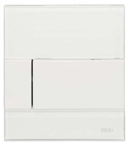 Tece Square przycisk spłukujący do pisuaru szkło białe przycisk biały 9242800