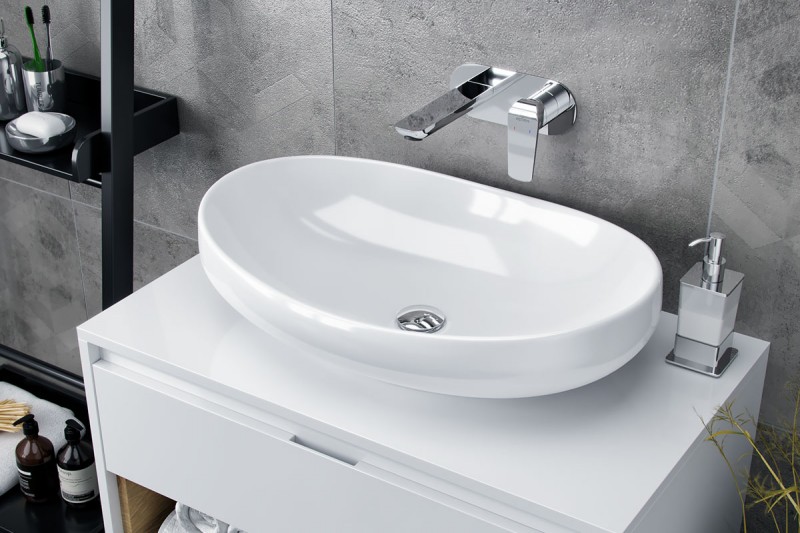 Actima Filina 2.0 umywalka nablatowa 63x42 biały CEAC.630.420.WH