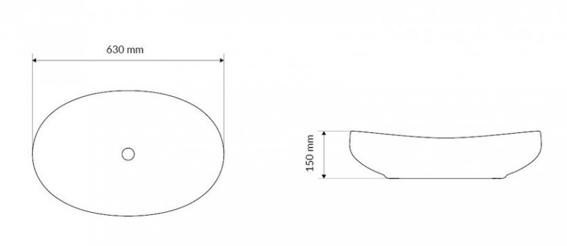 Actima Filina 2.0 umywalka nablatowa 63x42 biały CEAC.630.420.WH