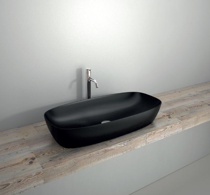 Catalano Green LUX 60 umywalka stawiana na blat 60x40 czarny matowy nero satinato 160APGRLXNS