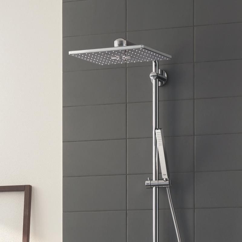Grohe Euphoria System SmartControl 310 Duo Cube zestaw prysznicowy termostatyczny z deszczownicą 31cm chrom 26508000