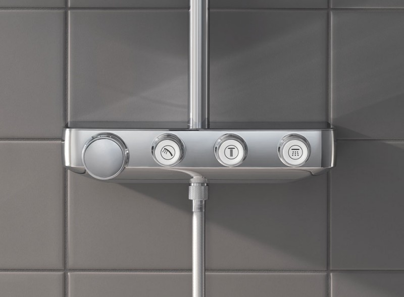Grohe Euphoria System SmartControl 310 Duo zestaw prysznicowy termostatyczny z deszczownicą 31cm chrom 26507000