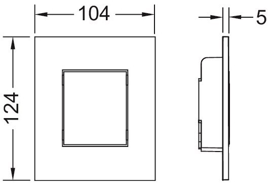 Tece Now przycisk spłukujący do pisuaru biały antybakteryjny 9242405
