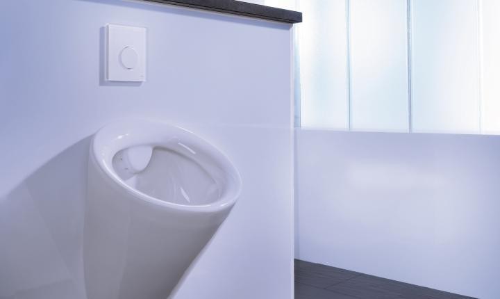 Tece Loop przycisk spłukujący do pisuaru szkło czarne przycisk biały 9242654