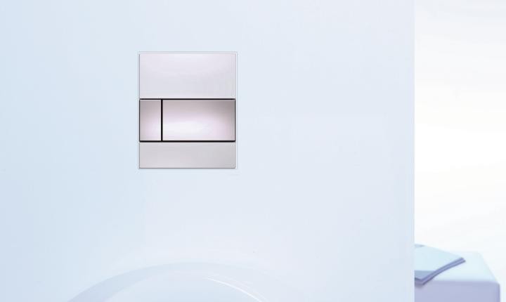 Tece Square przycisk spłukujący do pisuaru szkło białe przycisk biały 9242800