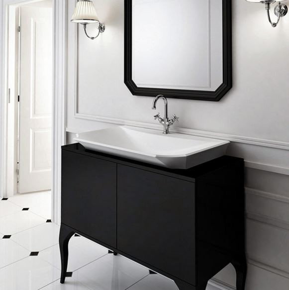 Marmorin La Donna umywalka z otworem 72x46 cm Mineralicast 565 070 020 011