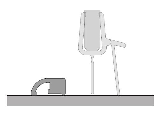 Sanswiss Annea Black Line zestaw listwa progowa S.ANE.06