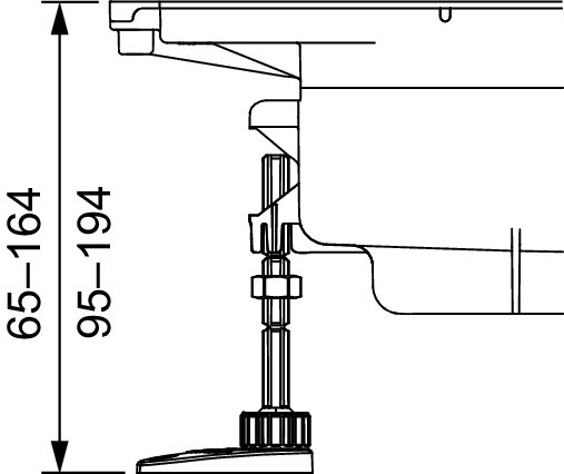 Tece Drainprofile stopki nóżki montażowe 674000