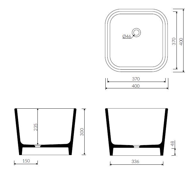 Marmorin Balia umywalka stawiana na blat Mineralicast 587 180 020 010