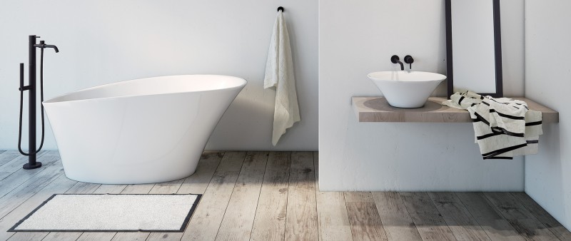 Marmorin Sofi wanna wolnostojąca 157,5x85 Mienralicast P_W_556_02_1575