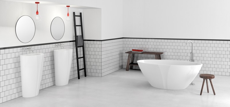 Marmorin Selia wanna wolnostojąca 156x83,5 Mineralicast P_W_075_03_1560