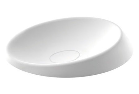 Marmorin Goccia umywalka stawiana na blat 64x42,5 cm Mineralicast P 595 065 020 010