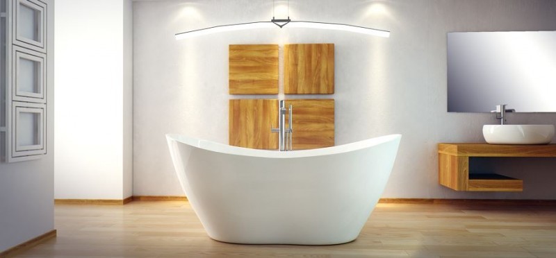 BESCO Glam Viya srebrna wanna wolnostojąca 160x70 Mineral DuraBe IllumeCoat Silver