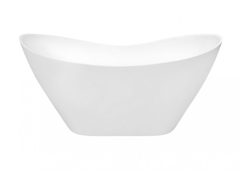 BESCO Glam Viya srebrna wanna wolnostojąca 160x70 Mineral DuraBe IllumeCoat Silver